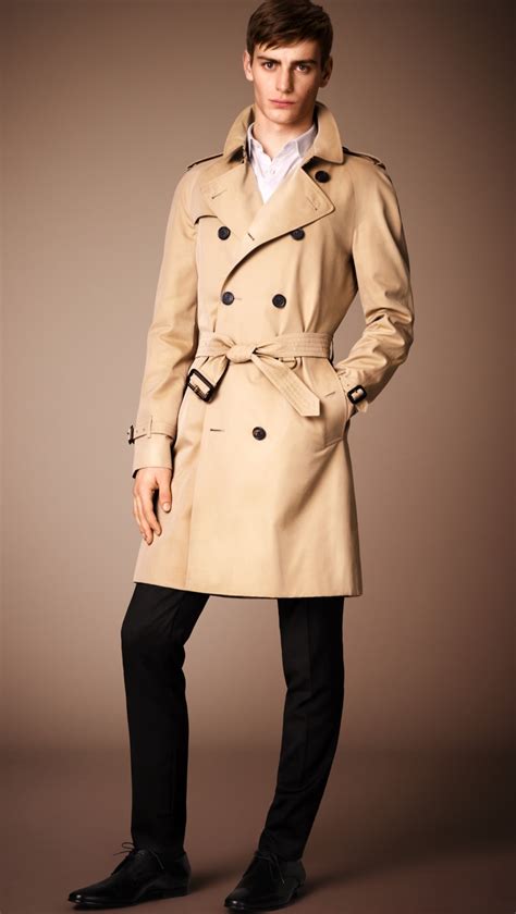 trench coat men burberry|used burberry trench coat men.